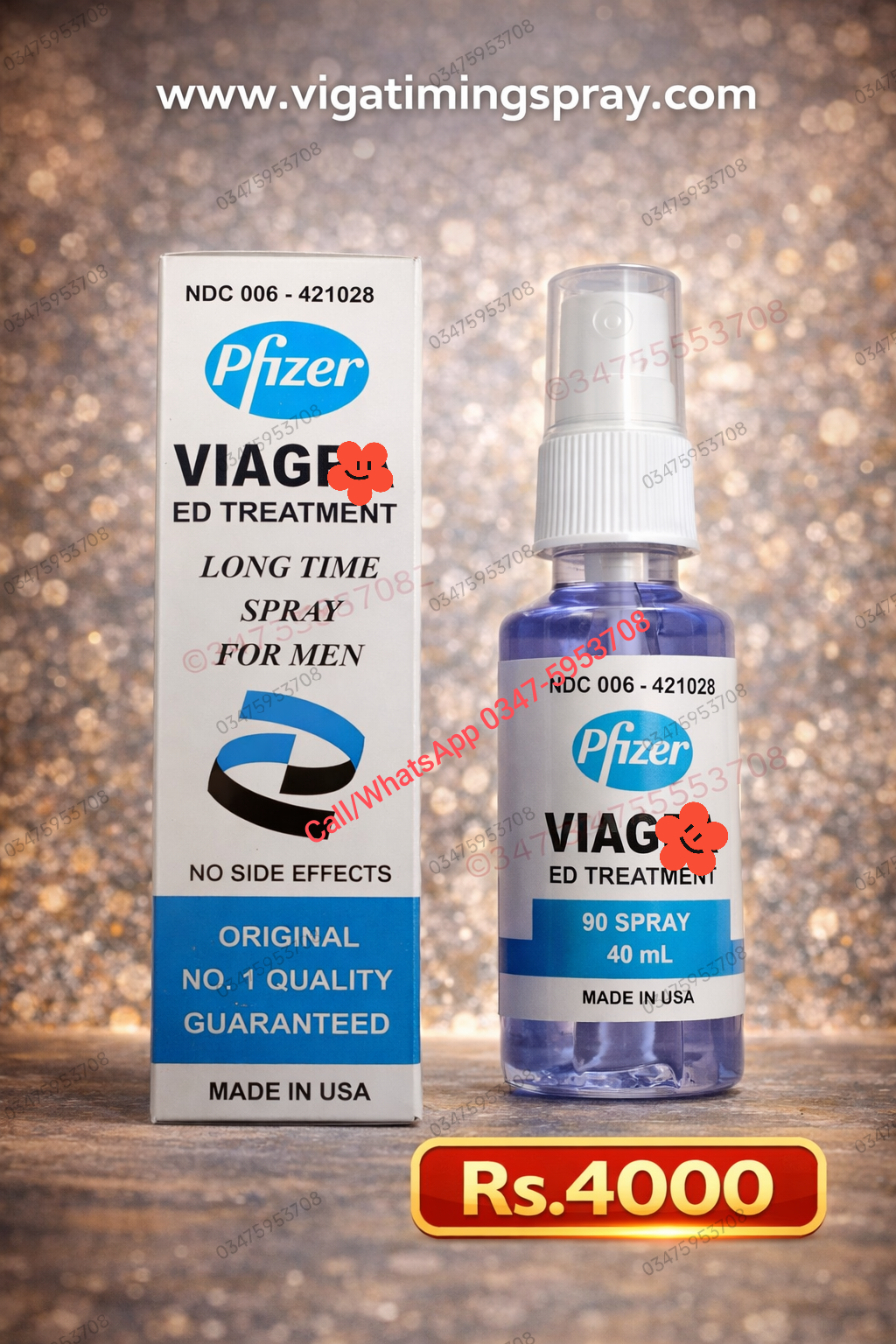 Sex Spray | Pfizer Viag Long Time Spray for men (NEW PACKING)
